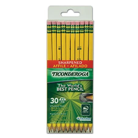 Dixon Ticonderoga Ticonderoga No 2 Pre Sharpened 30Pk DI97651